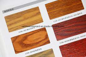 Wood Paint Color Card For Furniture