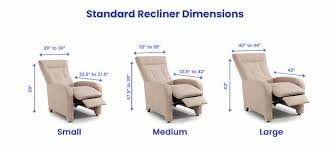 recliner dimensions sizes guide
