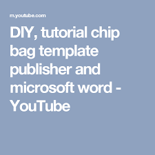 We did not find results for: Diy Tutorial Chip Bag Template Publisher And Microsoft Word Youtube Chip Bag How To Make Chips Templates Printable Free