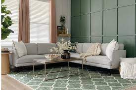 how to place green rugs in every room