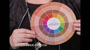 how to use the flesh tone color wheel