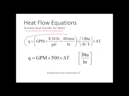 L Hvac Heat Flow Equations