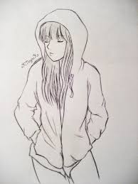 Search for other related drawing images. Hoodie Girl By Xxtaiyouxx On Deviantart Girl Drawing Sketches Girl Drawing Girl Sketch