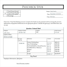 Pay Stub Template Microsoft Metabots Co