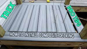 install composite decking how to