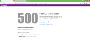 500 Internal Server Error ...