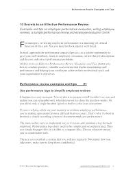 General Performance Evaluation Form Employee Review