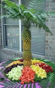 16 Ideas For Amazing Fruit Salads Pineapple Palm Tree