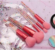 cute makeup brush set 5pcs candy