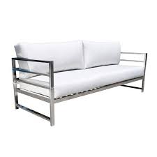 simple design stainless steel sofa with