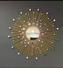 Gold Sunburst Mirror Glamorous Metallic