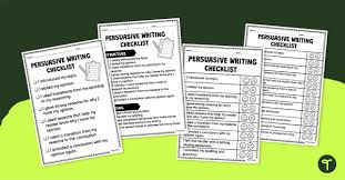 persuasive text marking criteria