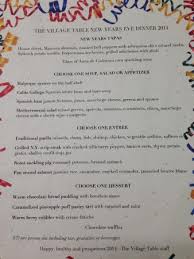 new year s eve 2016 menu picture of