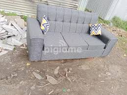 grey 3 seater sofa set on sell in ngara