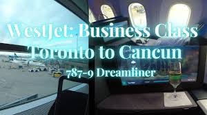 westjet 787 business cl toronto to