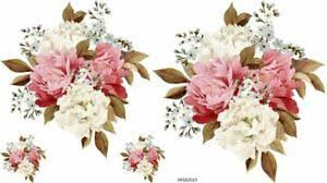Details About Xl Pink Floral Bouquets Shabby Transfers Waterslide Decals Furniture Size