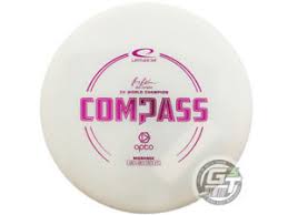 Details About New Latitude 64 Opto Compass 172g White Purple Foil Midrange Golf Disc
