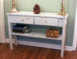 Whitewashed Sofa Table White Hallway