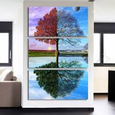4 Seasons Nature Changing Tree Framed 3