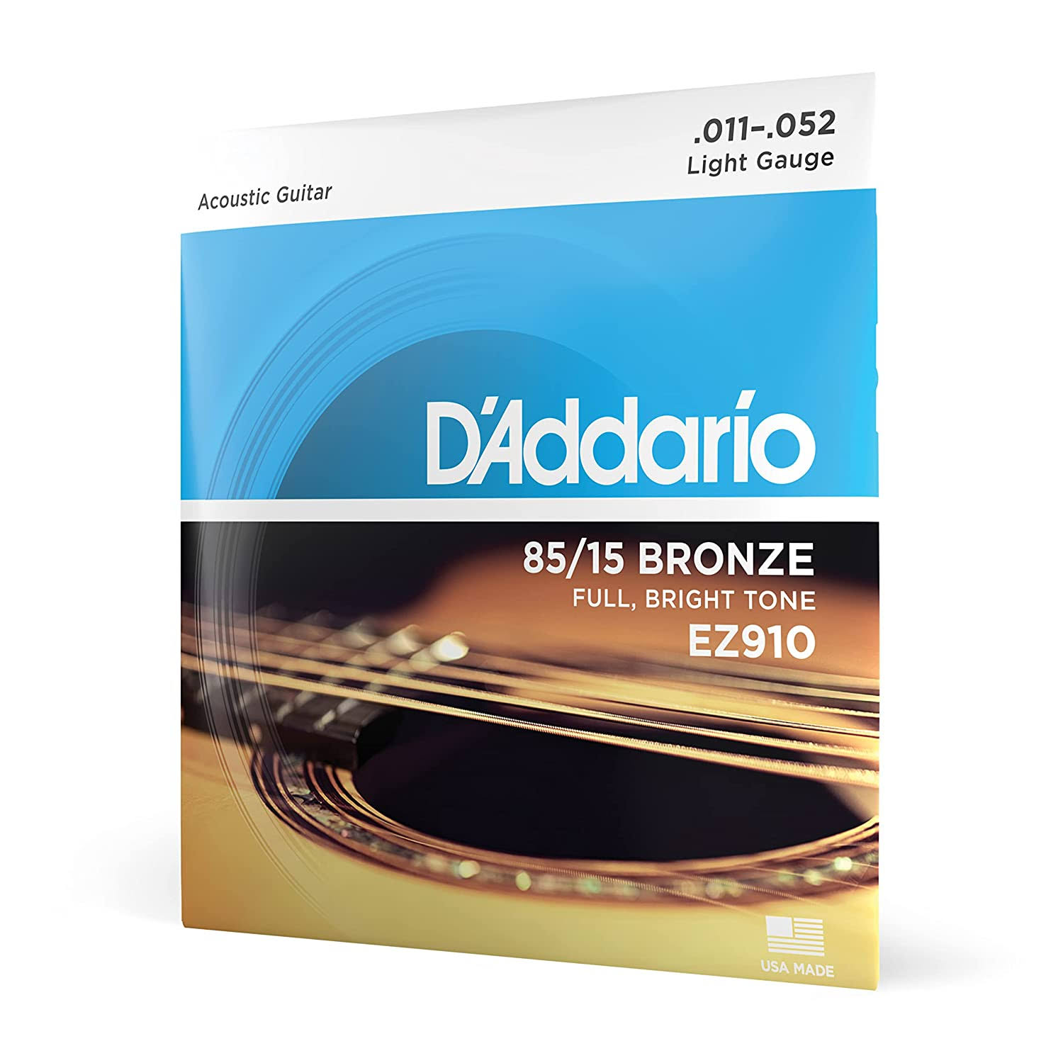 D'Addario Bronze Acoustic Guitar Strings_{.010-.050_Light product image
