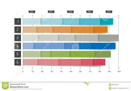Flat Chart Graph Simply Color Editable Stock Vector