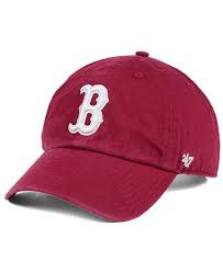 Boston Red Sox Cardinal And White Clean Up Cap