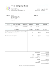 Sample Of An Invoice For Professional Services Simple Format
