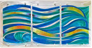 fused glass wall art by frank thompson