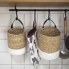 Wall Rope Woven Baskets Storage Hanging