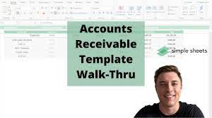 accounts receivable excel template step