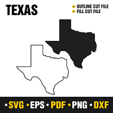 texas map svg png pdf eps dxf