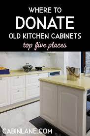 where to donate old kitchen cabinets