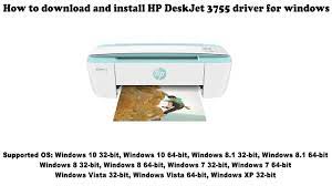 Start your hp deskjet 3755 printer setup with basic driver installation. How To Download And Install Hp Deskjet 3755 Driver Windows 10 8 1 8 7 Vista Xp Youtube