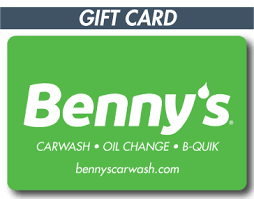 gift cards benny s car wash