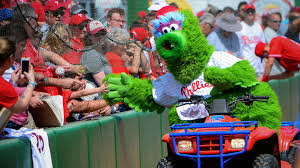 The philadelphia phillies, in an effort to avoid a lawsuit by their mascot's creator, tweaked the phillie phanatic. Phillie Phanatic Philadelphia Phillies