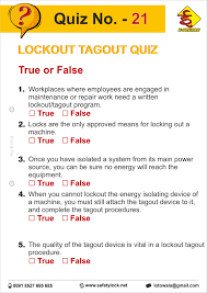 Tylenol and advil are both used for pain relief but is one more effective than the other or has less of a risk of si. Lockout Tagout Questions Answers For Interview Loto Quiz E Square Alliance