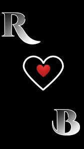 heart letter r love r m love r