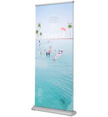double sided aluminum roll up banner