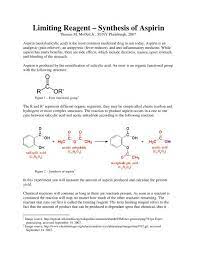 Limiting Reagent â Synthesis Of