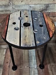 Farmhouse Wood Spool Table 20 36