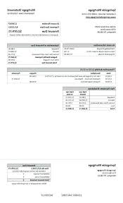 Mortgage Statement Template Excel Generic Personal Financial