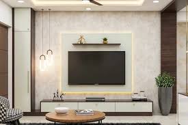 Spacious Tv Cabinet With Wall Shelves