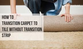 how to transition carpet to tile