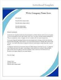 Extension Letterhead Template Word Format Download Create Company
