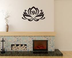 Lotus Vinyl Flower Decals Modern Wall