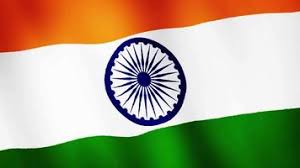 indian flag motion background stock