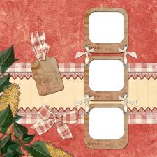 states collage style photo frame 4 psd
