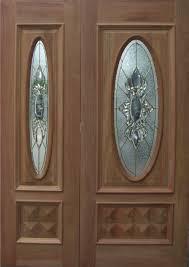 Decorative Glass Doors Wooden Door