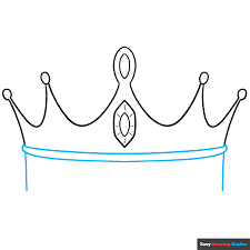 how to draw a crown really easy
