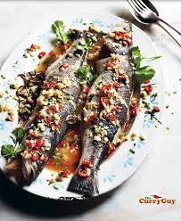 thai steamed fish with lime and garlic